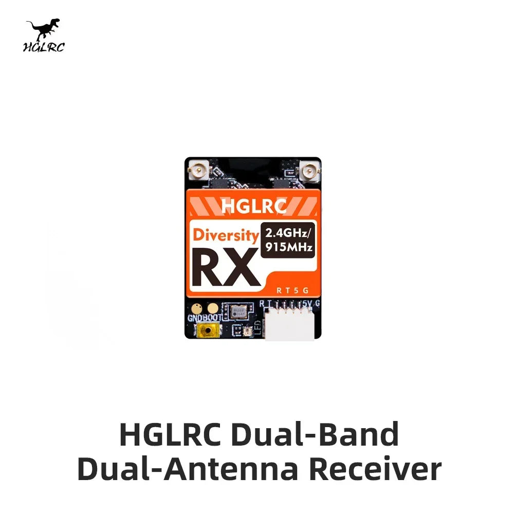 HGLRC ELRS 2.4G Diversity Receiver Dual Antenna
