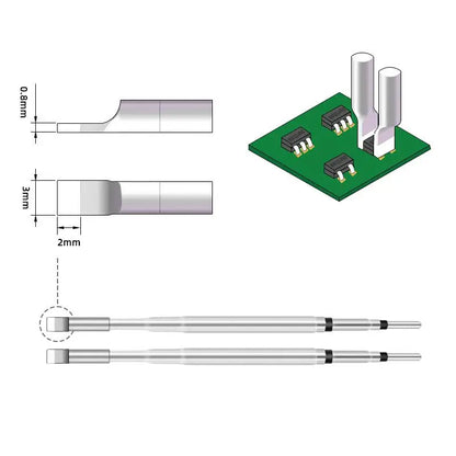 SEQURE HT140 Desoldering Tweezers Portable 2 in 1 Soldering Iron