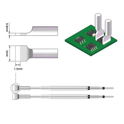 SEQURE HT140 Desoldering Tweezers Portable 2 in 1 Soldering Iron