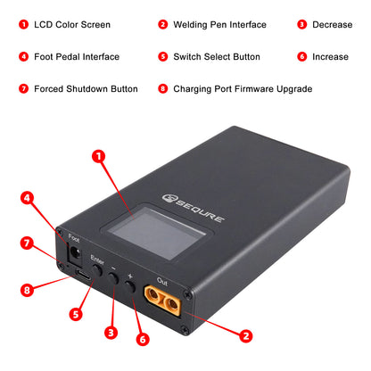 SQ-SW2 Mini Portable Rechargeable Spot Welding Machine