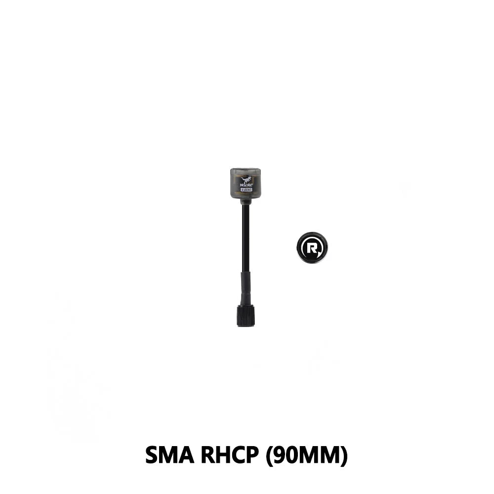 HGLRC 5.8GHz RHCP/LHCP Omni Antenna, 2.5dBi Gain SMA/U.FL/MMCX for Long Range FPV Drone
