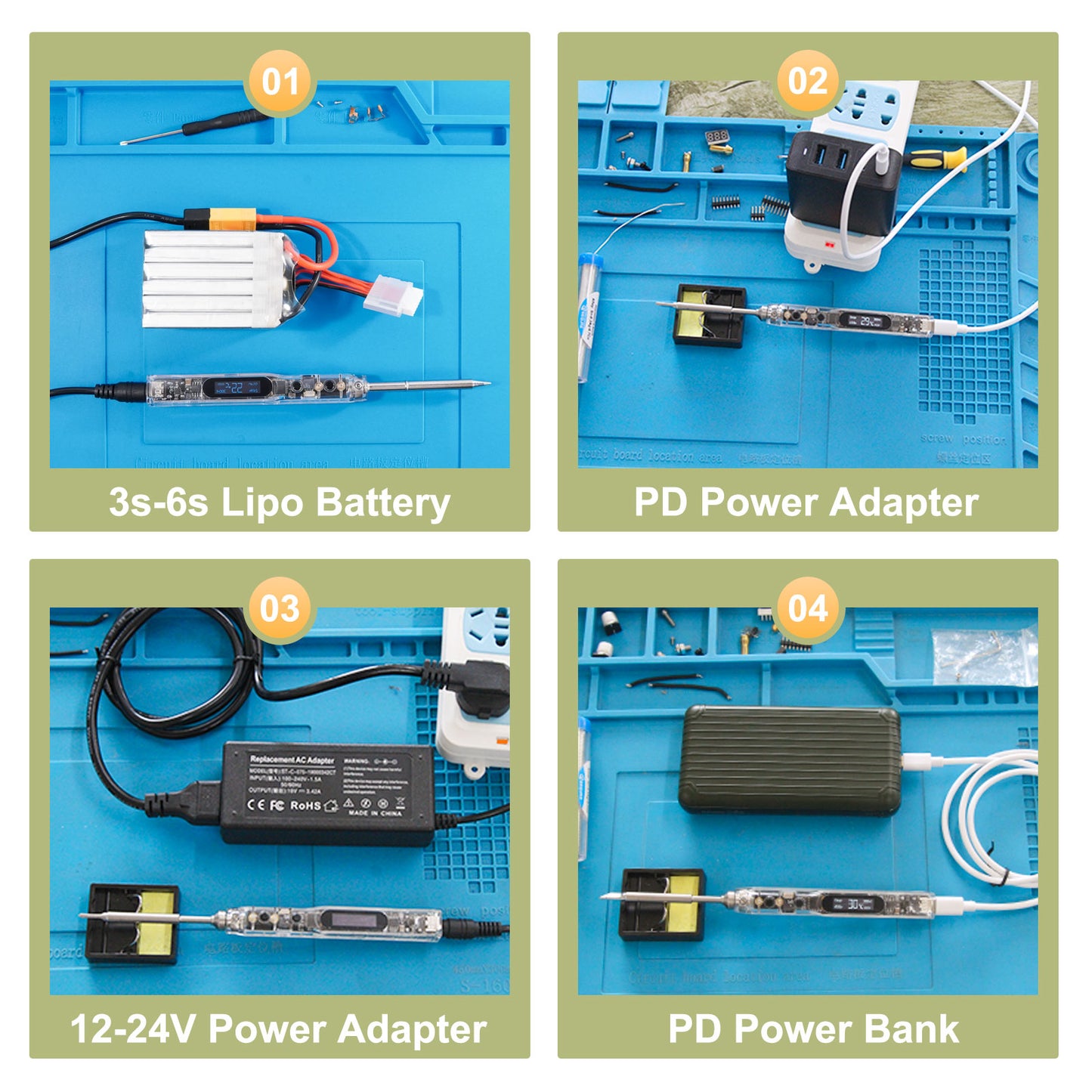 Sequre SI012 XT60 Intelligent OLED Electric Soldering Iron