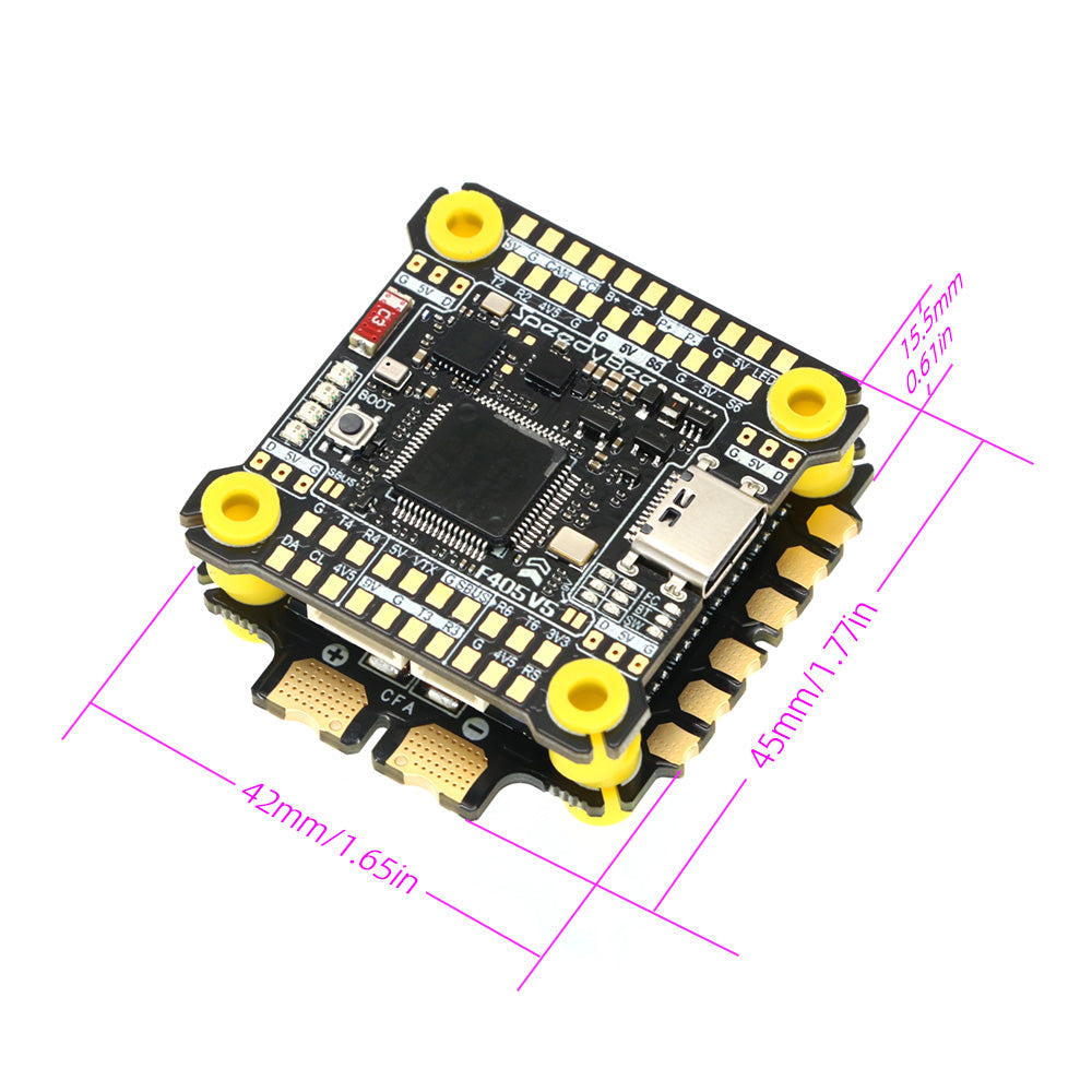 F405 Ministack SpeedyBee F405 V5 55A FC&ESC Stack F405 V5 Flight Controller – FPVSTORERC