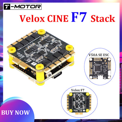 T-MOTOR VELOX F7 SE V50A SE HD FC&ESC FPV Stack Flight Controller