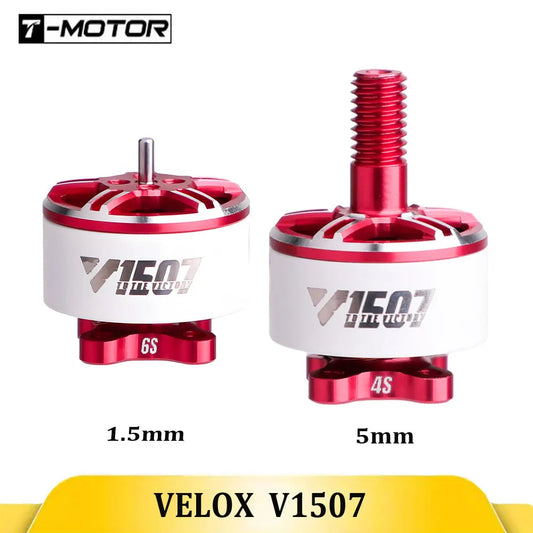 T-MOTOR VELOX V1507 3inch High Thrust Motor 1.5mm/5mm Shaft 4S/6S