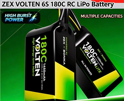 VOLTEN 180C 6S lithium battery FPV drone racing high-speed burst power multi-capacity