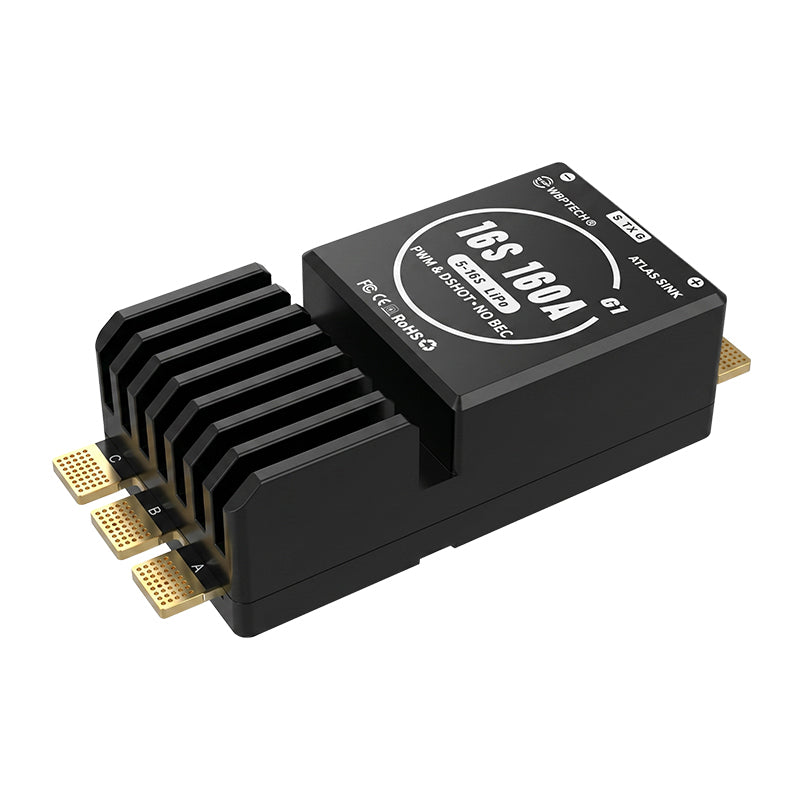 WBPTech Atlas Sink 16S160A G1 AM32 ESC 5-16S Lipo 160A Continuous 240A Peak