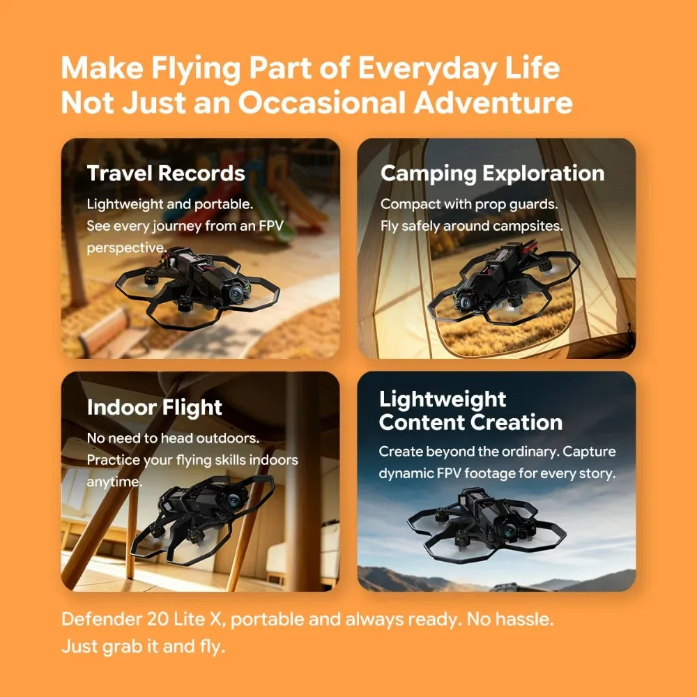 iFlight Defender 20 Lite X O4 wide 2S HD FPV Drone