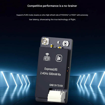 iFlight ELRS Receiver 2.4GHz/900MHz 500mW Single Antenna High Power
