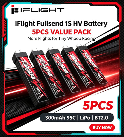 iFlight Fullsend 1S HV 300mAh 95C LiPo Battery