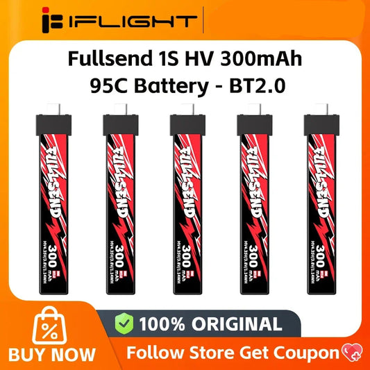 iFlight Fullsend 1S HV 300mAh 95C LiPo Battery