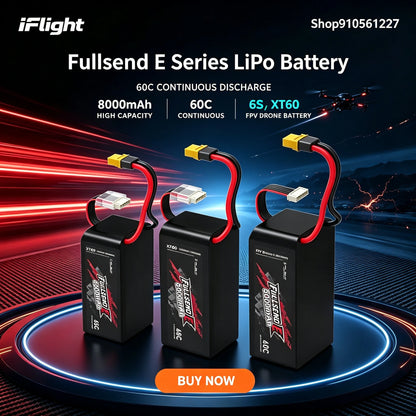 iFlight Fullsend E 8000mAh 60C 6S 22.2V Battery with XT60 Connector