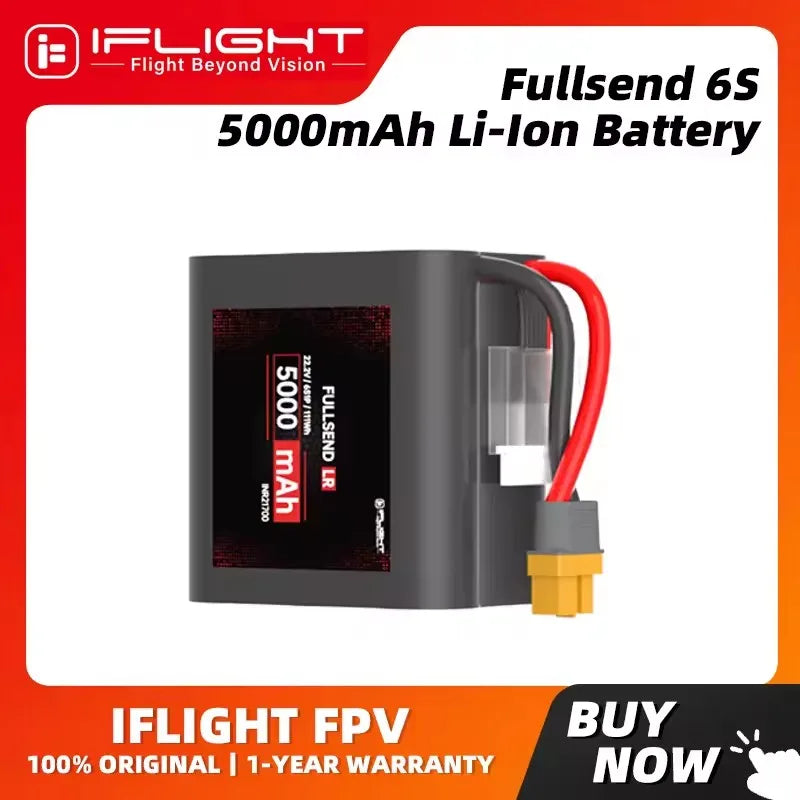 iFlight Fullsend LR 6S 5000mAh Low Multiplier Range Long Range Li-Ion Battery