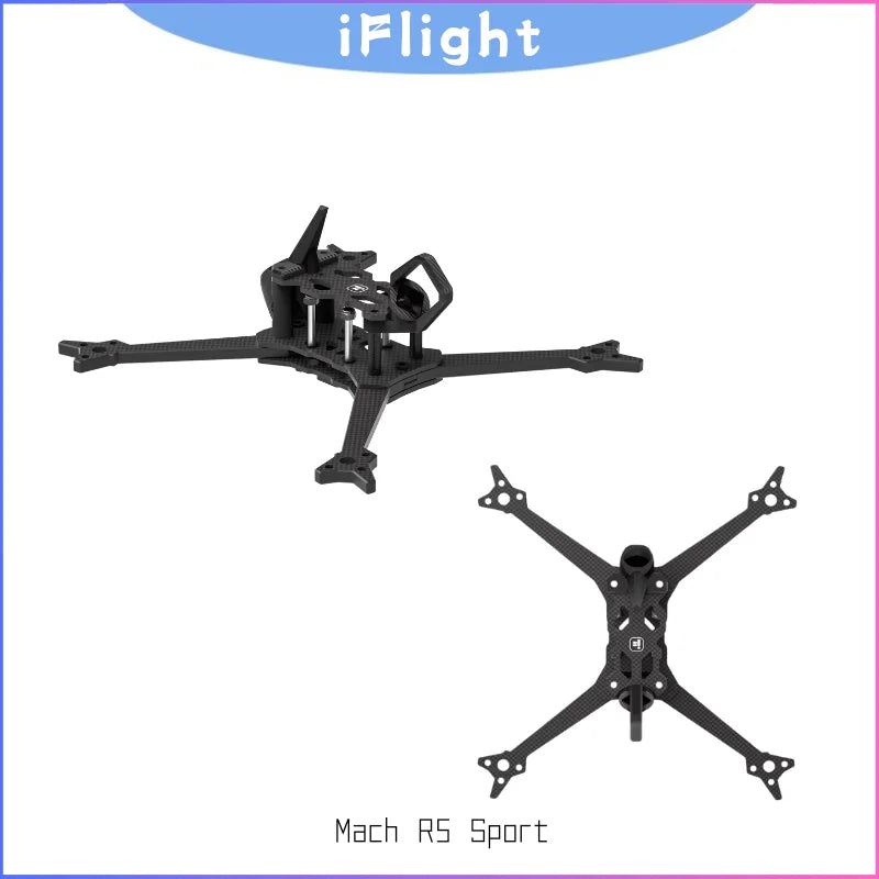 iFlight Mach R5 Sport FPV Frame Kit 5-Inch Carbon Fiber (CanopyLiteUltra)