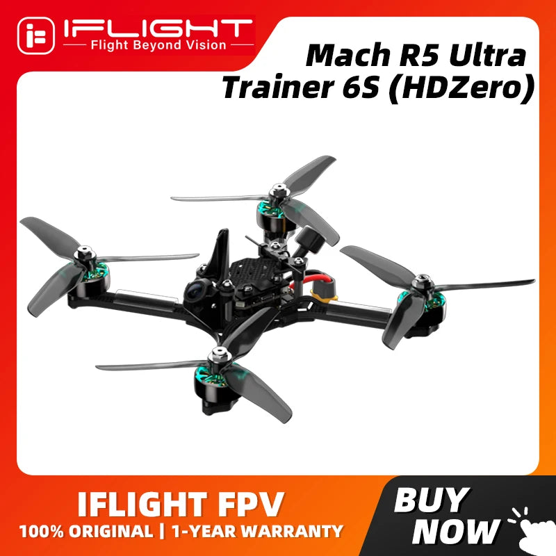 iFlight Mach R5 Ultra Trainer 6S Analog / HDZero BNF Drone
