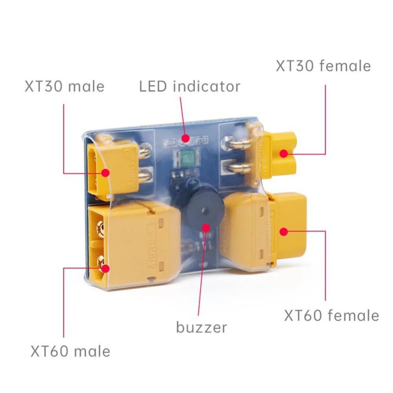 iFlight XT30 XT60 Sicherungstest Sicherheit Anti-Kurzschluss-Schutz Smart Smoke Stopper Plug 