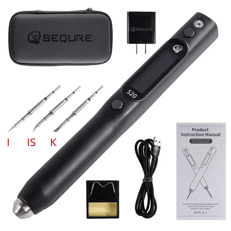 SEQURE S20 Nano Electric Soldering Iron Precision Electronic Mobile Phone Repair Tool Anti-Static Soldering Pen